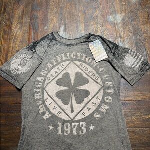 Affliction Men's Gray Graphic Tee